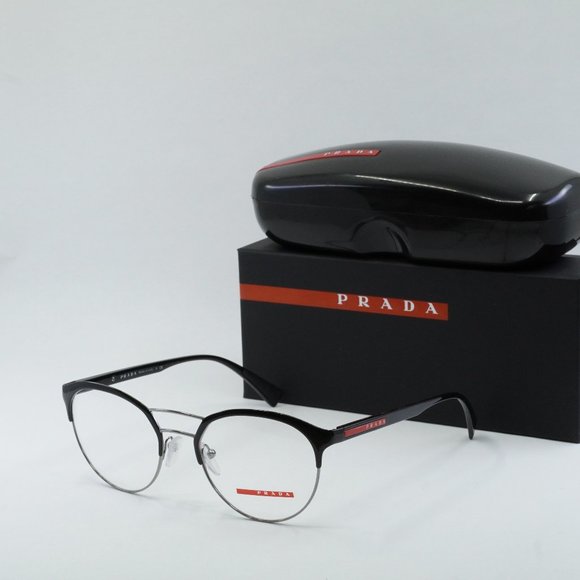 FINAL PRICE NEW PRADA SPORT PS52HV 7AX1O1 BLACK EYEGLASSES - Picture 1 of 9